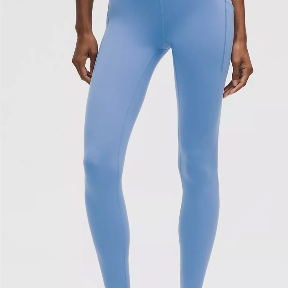 Lululemon Periwinkle 28” Wunder Leggings w pockets size 12
